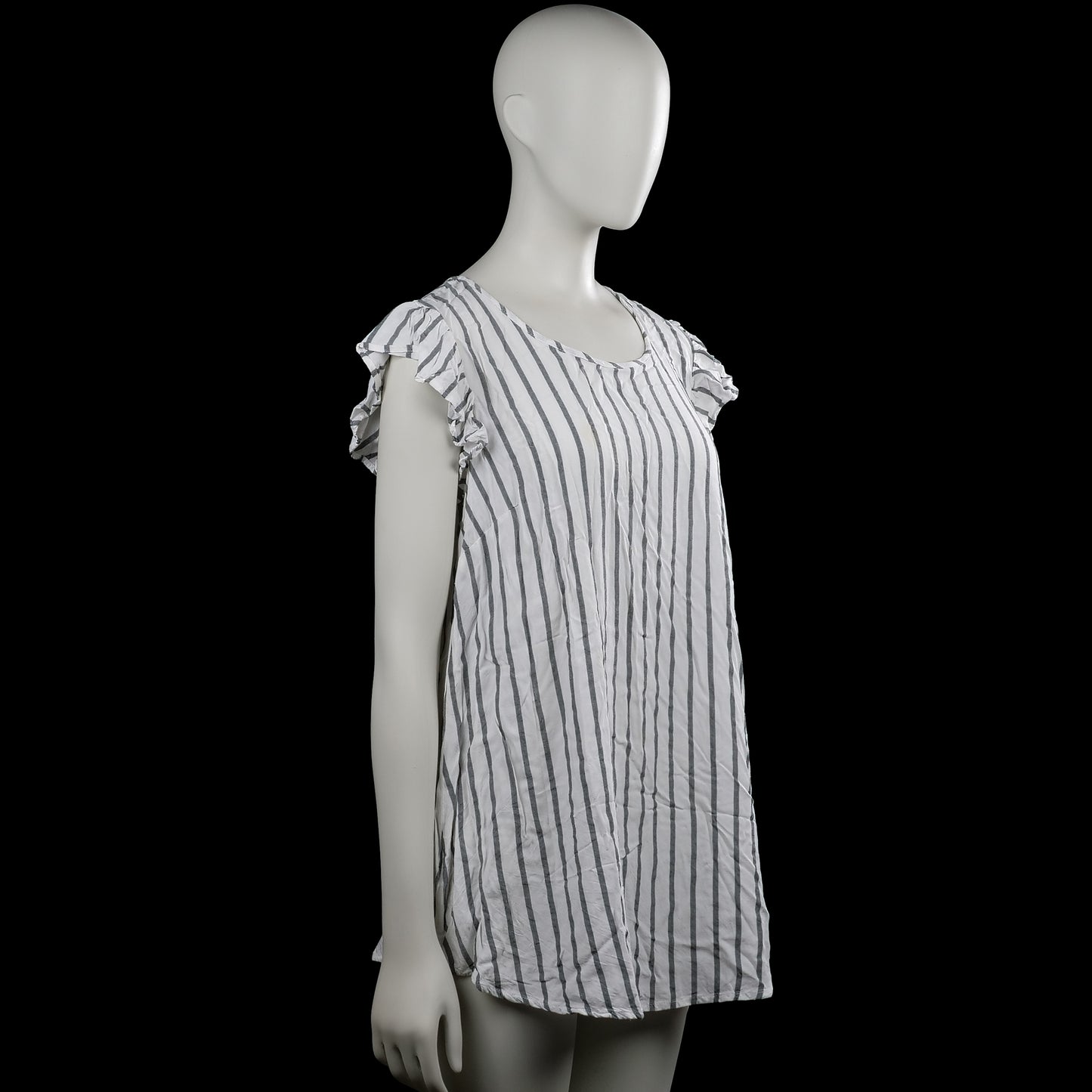 Tunic - White & Gray - Size 38