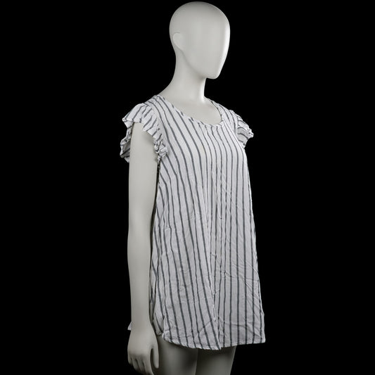 Tunic - White & Gray - Size 38