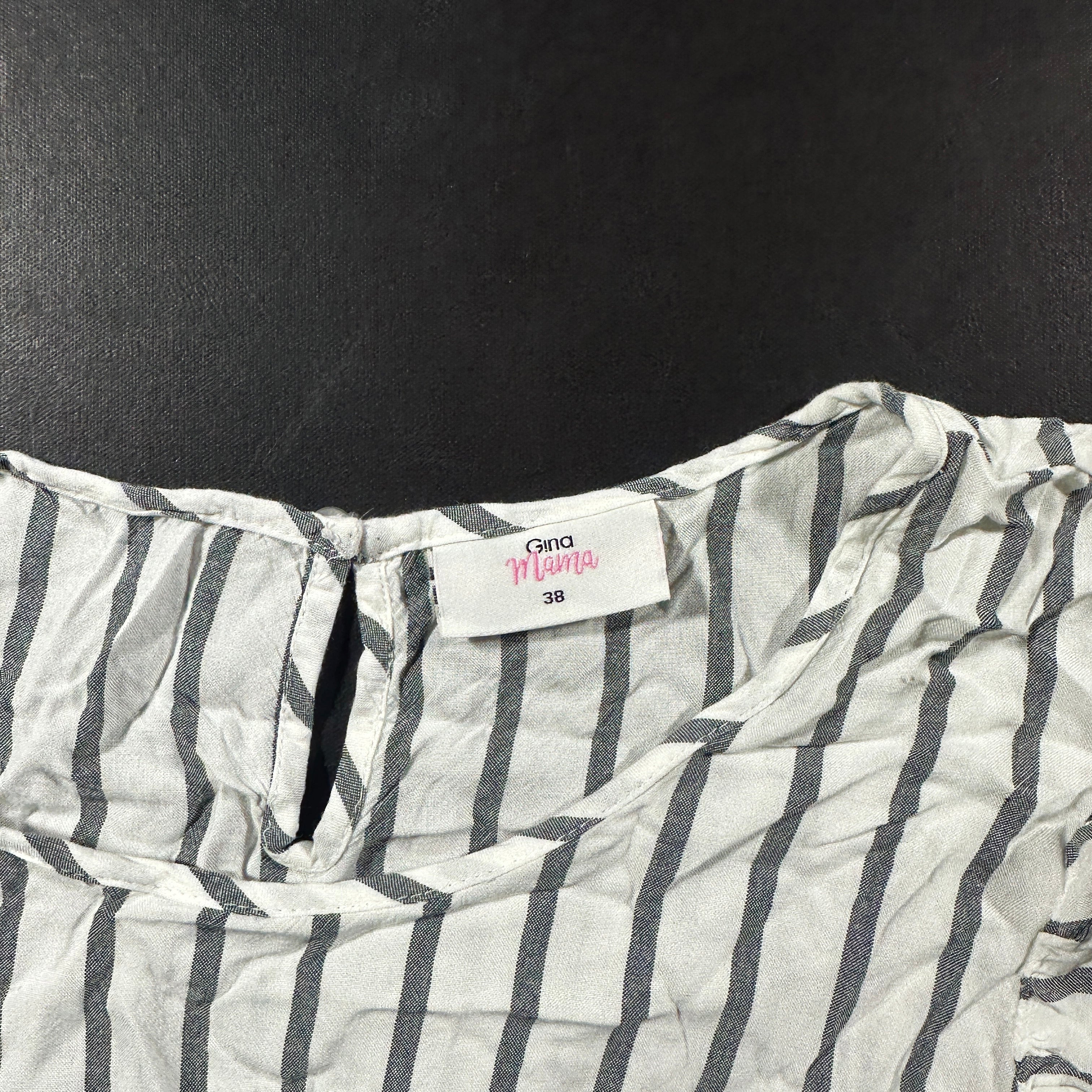Tunic - White & Gray - Size 38