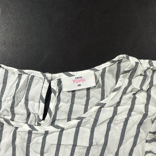 Tunic - White & Gray - Size 38