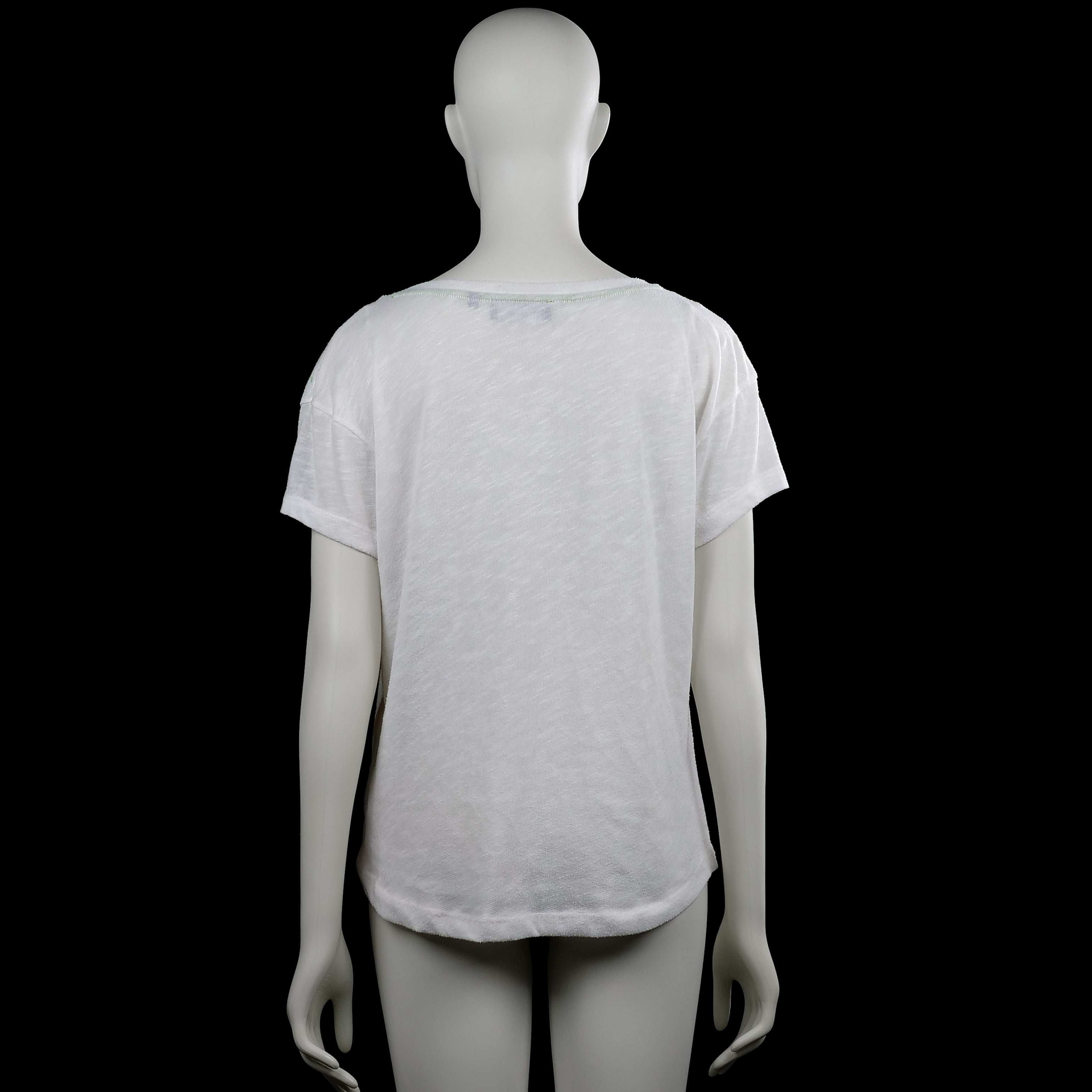 T-shirt - White & Multicolored - Size XL