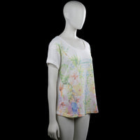 T-shirt - White & Multicolored - Size XL