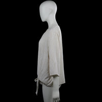 Blouse - Ivory & Beige - Size XL