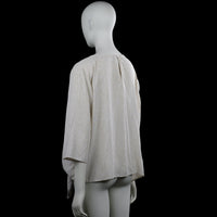Blouse - Ivory & Beige - Size XL