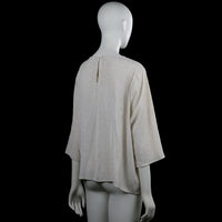Blouse - Ivory & Beige - Size XL