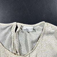 Blouse - Ivory & Beige - Size XL