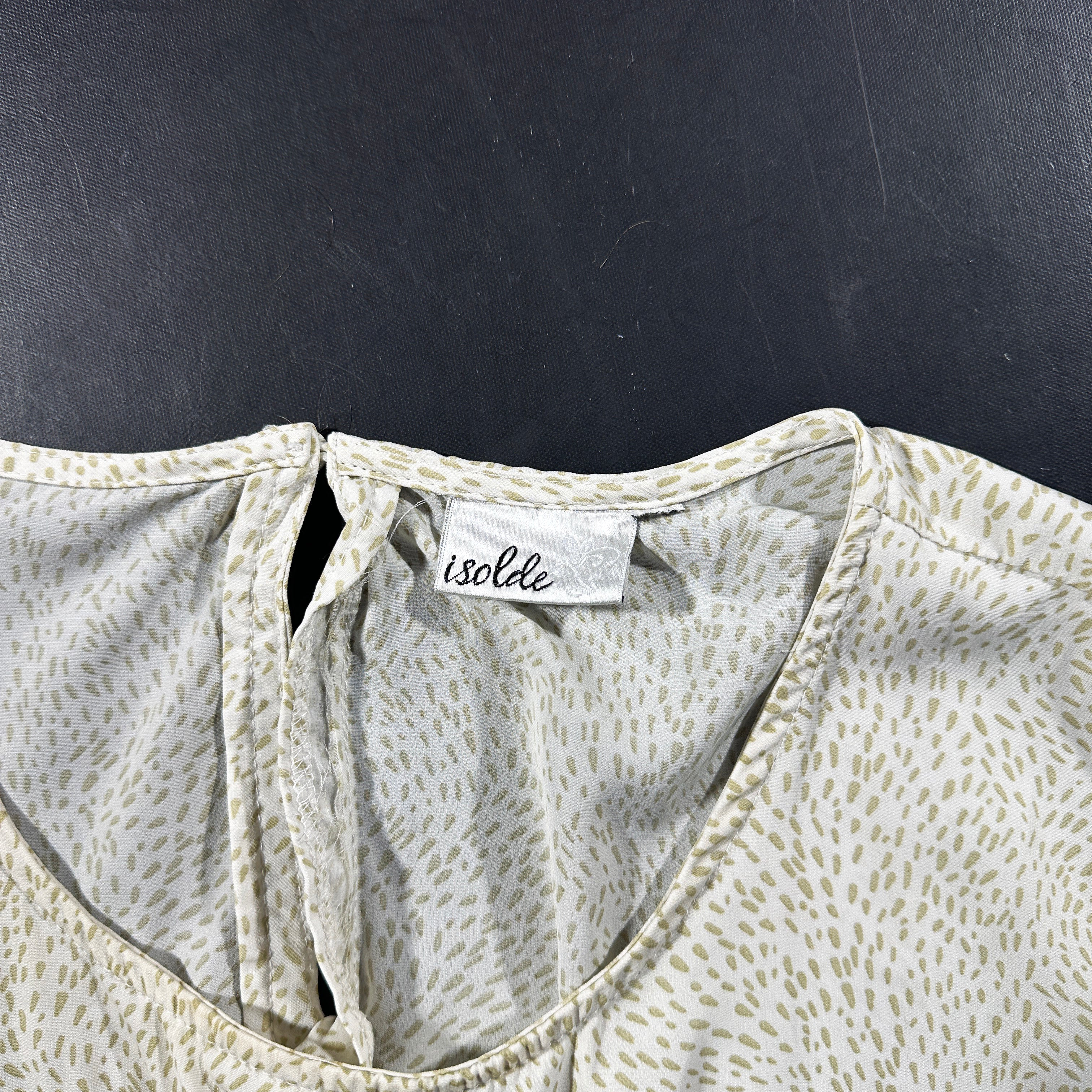 Blouse - Ivory & Beige - Size XL