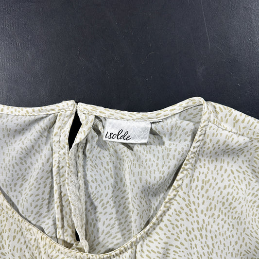 Blouse - Ivory & Beige - Size XL
