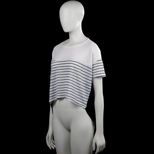 T-shirt - White & Black - Size L
