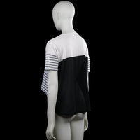 T-shirt - White & Black - Size L