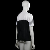 T-shirt - White & Black - Size L