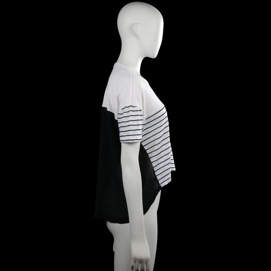 T-shirt - White & Black - Size L