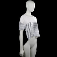 T-shirt - White & Black - Size L