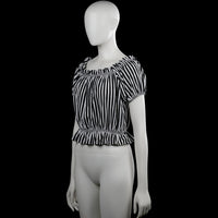 Blouse - Black & White - Size M