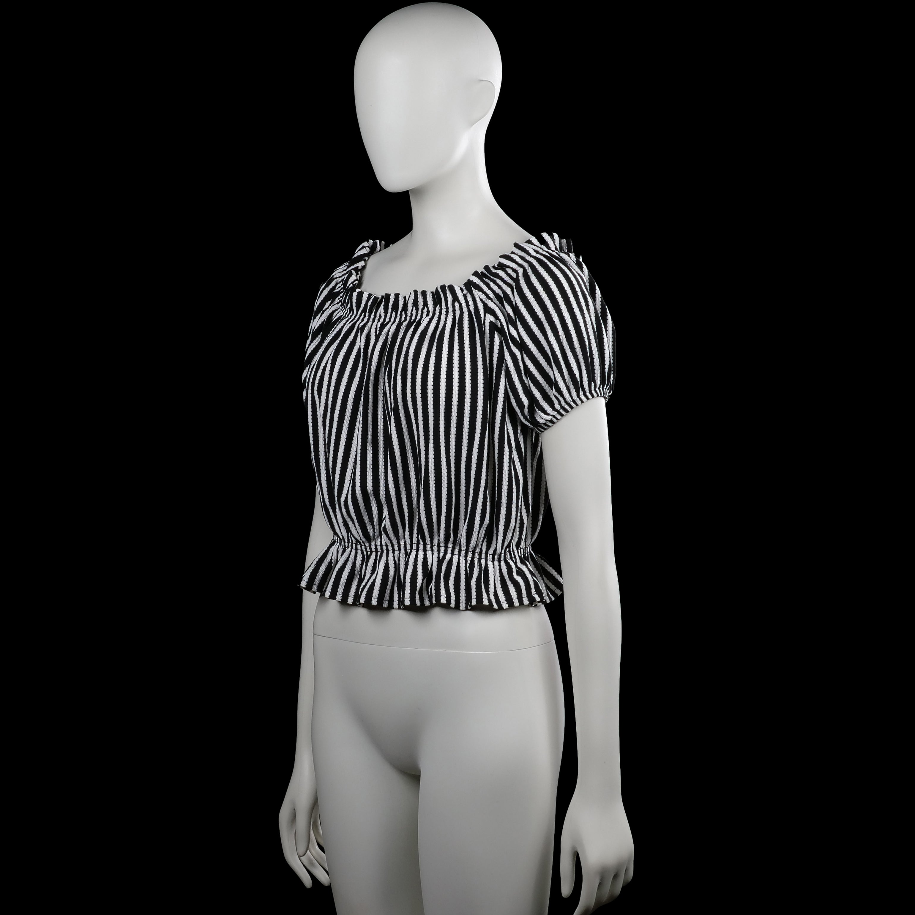 Blouse - Black & White - Size M