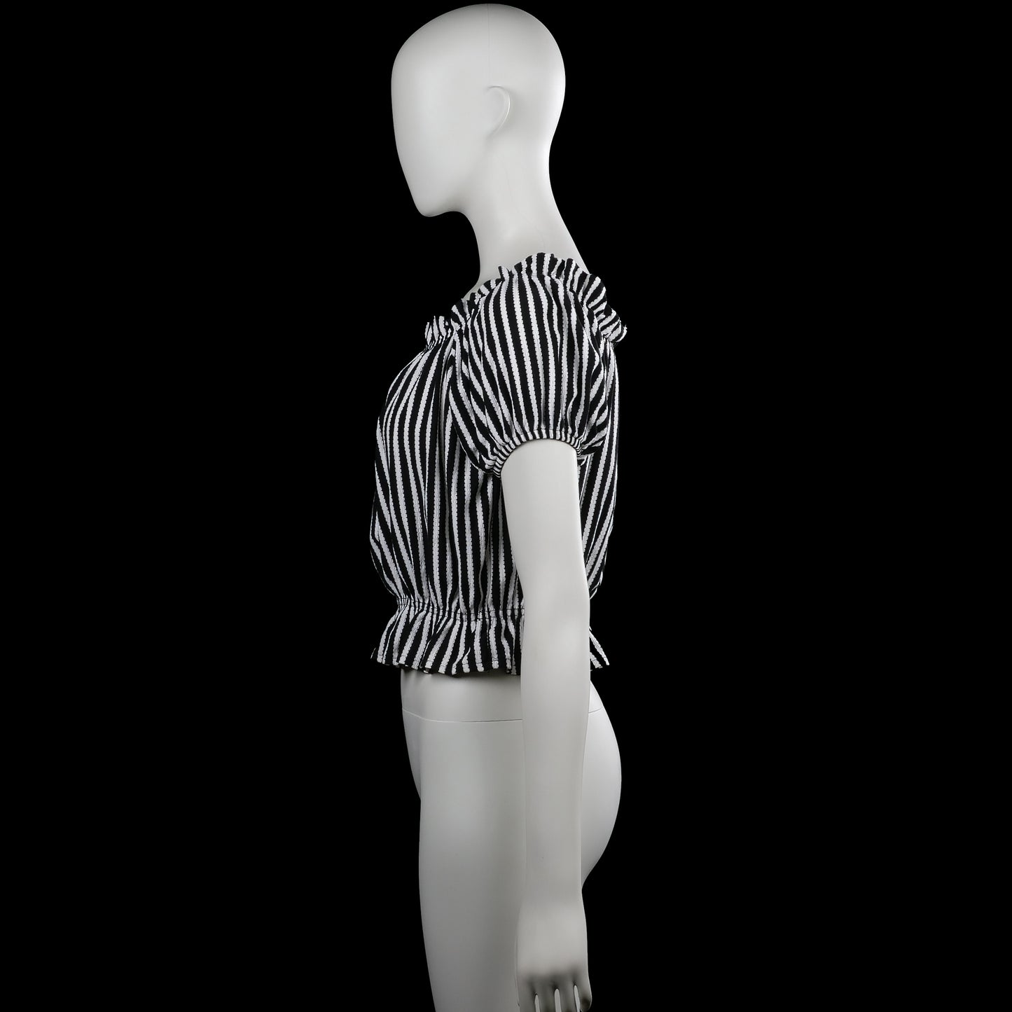 Blouse - Black & White - Size M