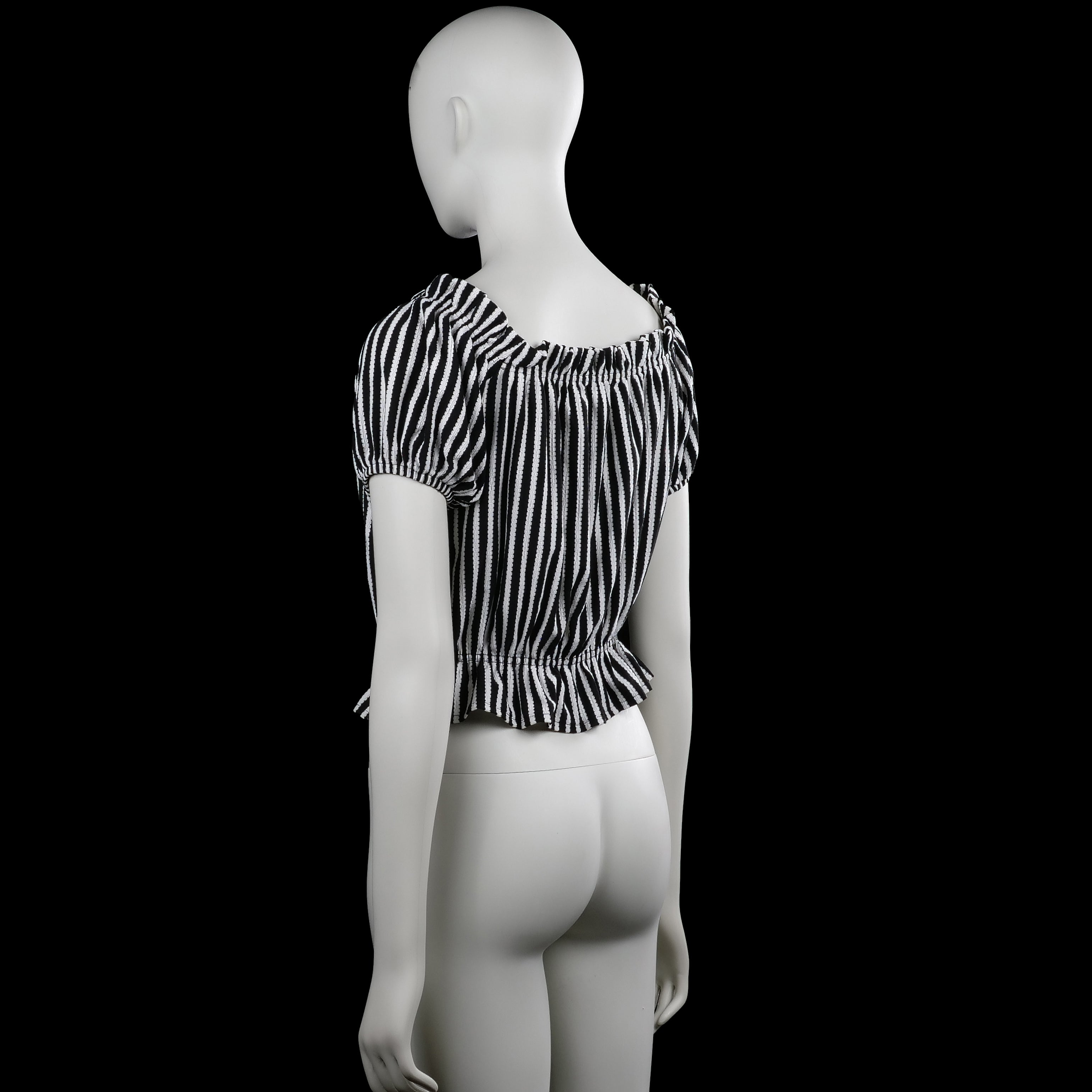 Blouse - Black & White - Size M