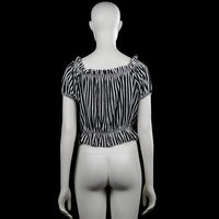 Blouse - Black & White - Size M