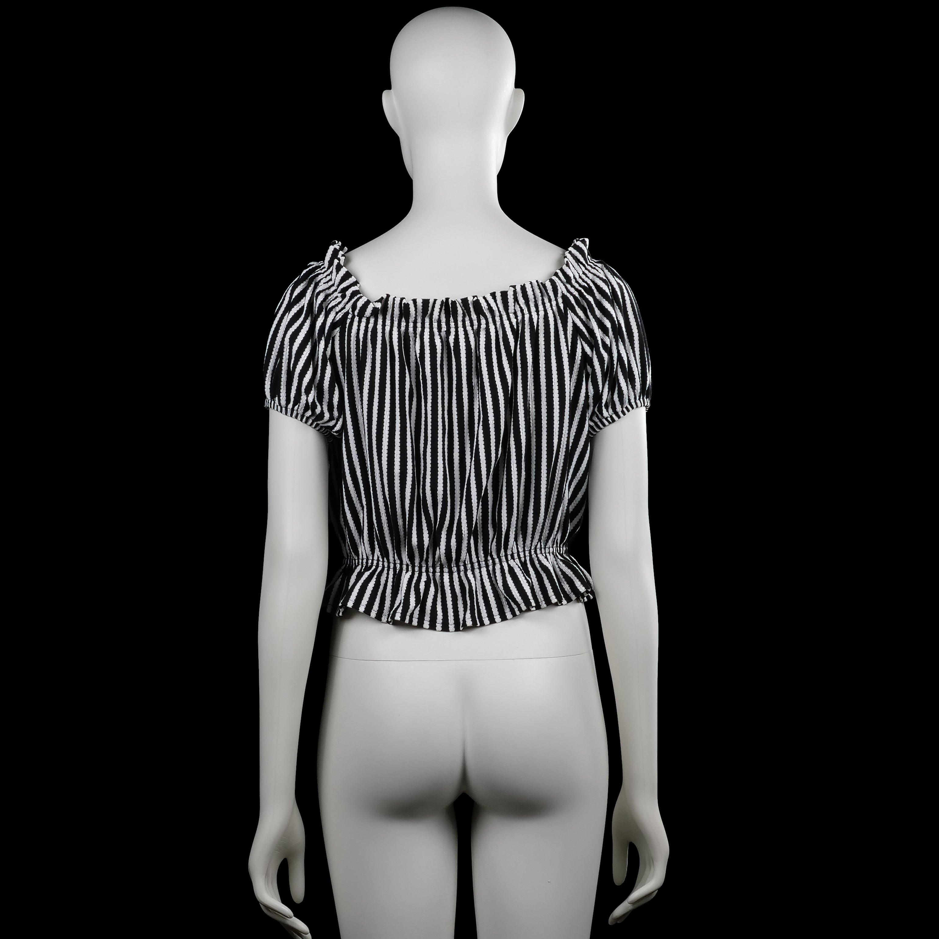 Blouse - Black & White - Size M