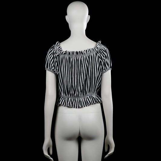 Blouse - Black & White - Size M