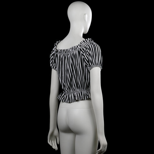 Blouse - Black & White - Size M