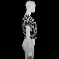 Blouse - Black & White - Size M