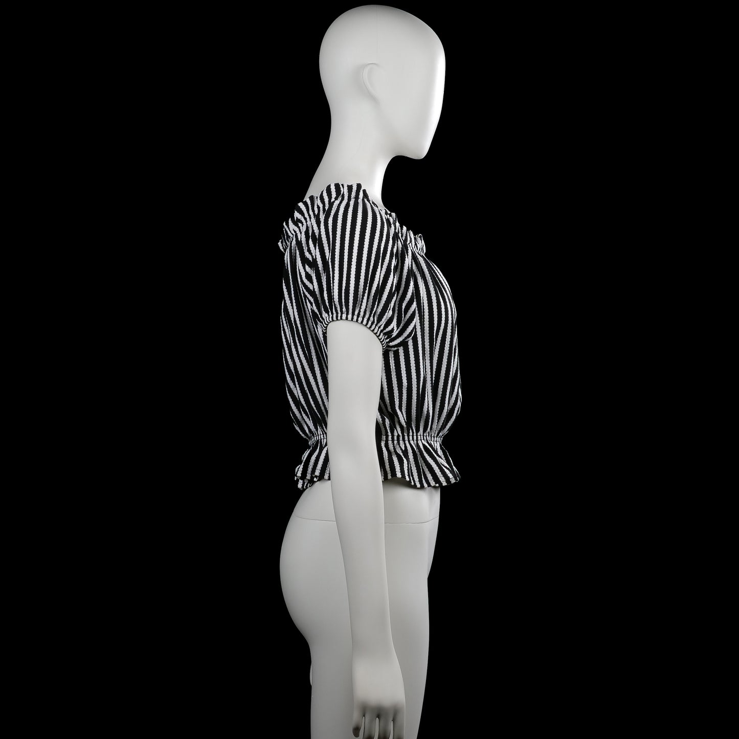 Blouse - Black & White - Size M