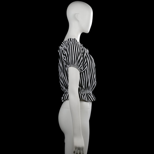 Blouse - Black & White - Size M