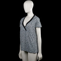 T-shirt - White & Black - Size S