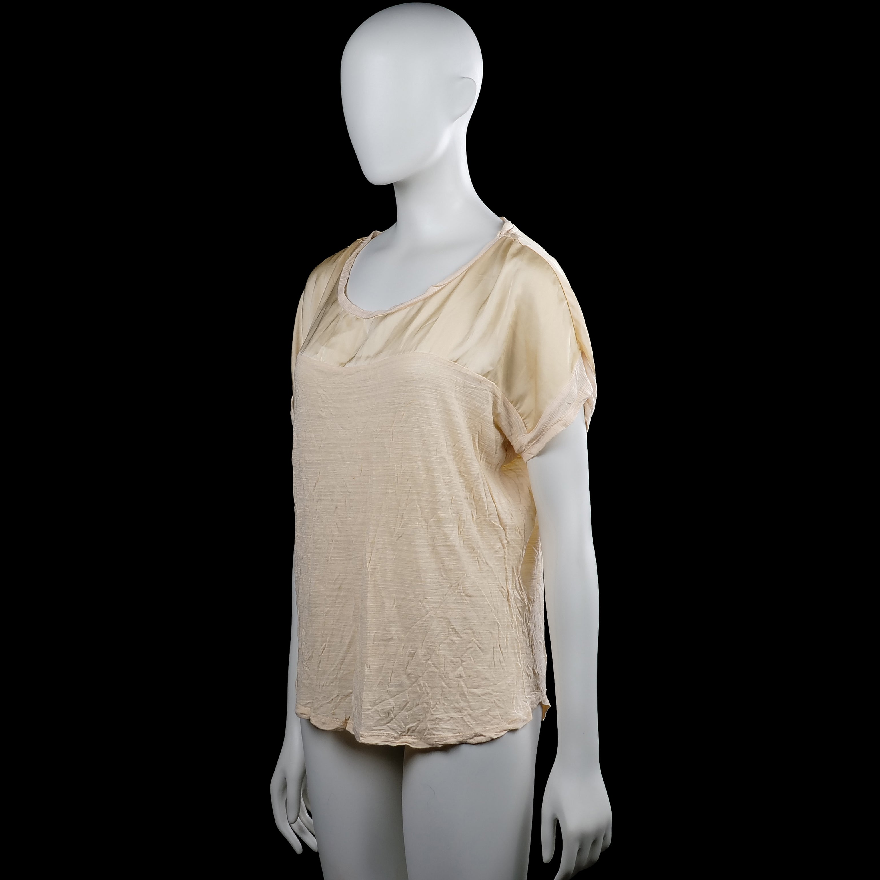 T-shirt - Beige & Ivory - Size L