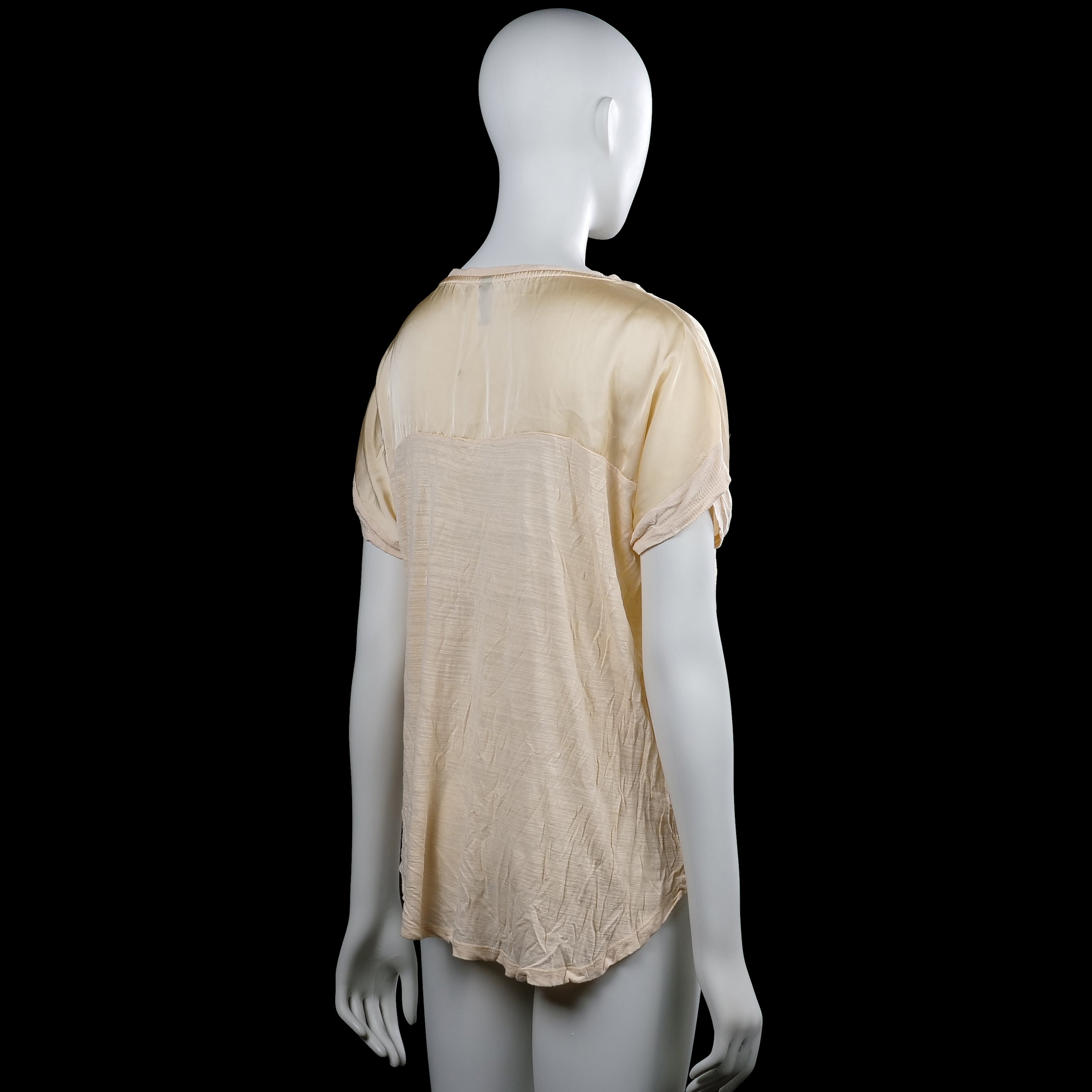 T-shirt - Beige & Ivory - Size L