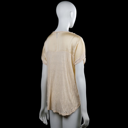 T-shirt - Beige & Ivory - Size L