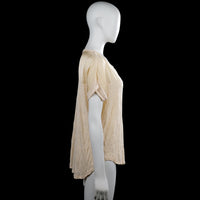 T-shirt - Beige & Ivory - Size L