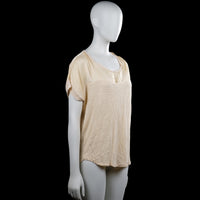 T-shirt - Beige & Ivory - Size L