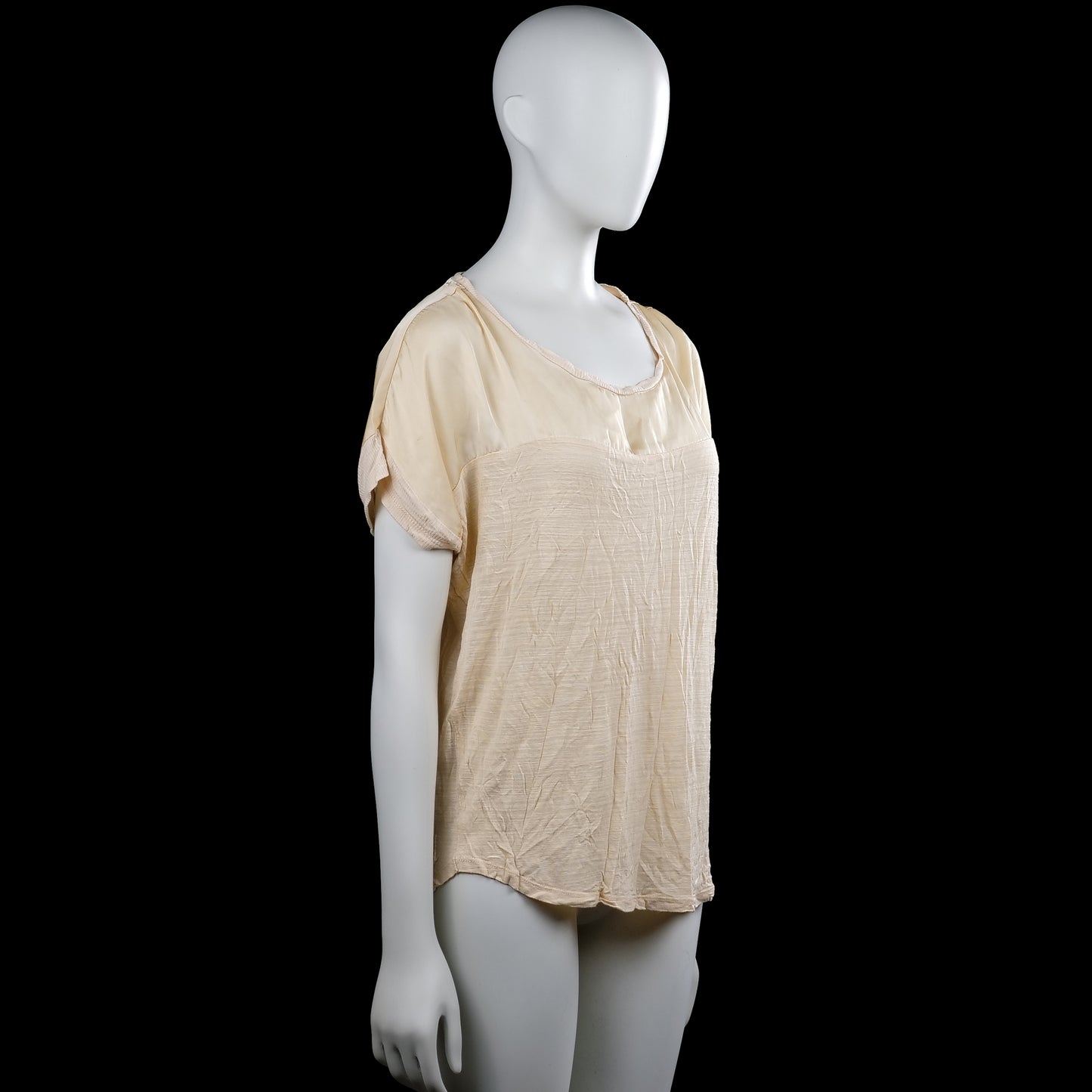 T-shirt - Beige & Ivory - Size L