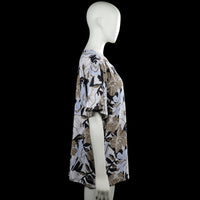 T-shirt - White & Brown - Size XXXL
