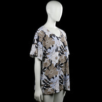 T-shirt - White & Brown - Size XXXL