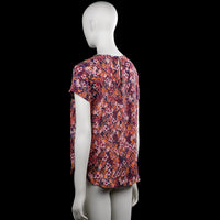 Blouse - Navy & Orange - Size 38