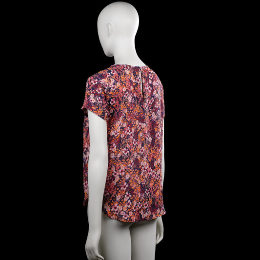 Blouse - Navy & Orange - Size 38