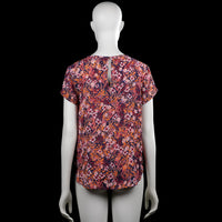 Blouse - Navy & Orange - Size 38