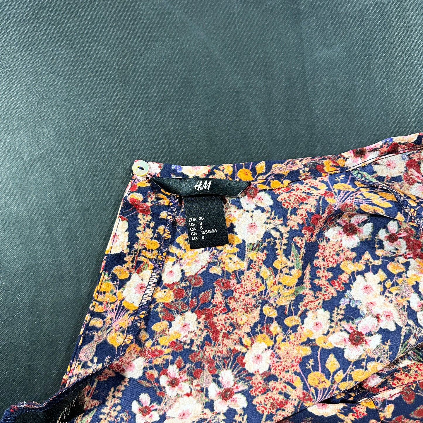 Blouse - Navy & Orange - Size 38