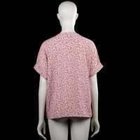 Blouse - Pink & White - Size L