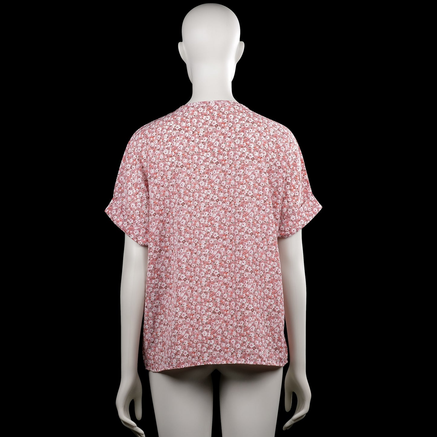 Blouse - Pink & White - Size L