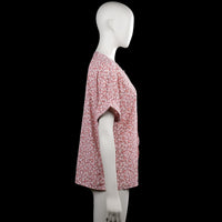 Blouse - Pink & White - Size L