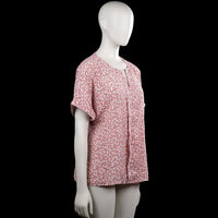Blouse - Pink & White - Size L