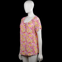 Blouse - Pink & Yellow - Size XXL
