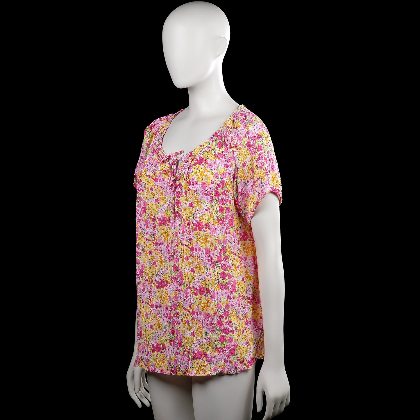 Blouse - Pink & Yellow - Size XXL
