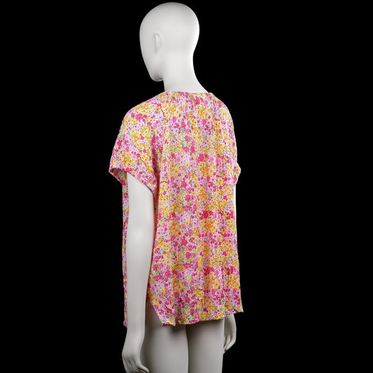 Blouse - Pink & Yellow - Size XXL