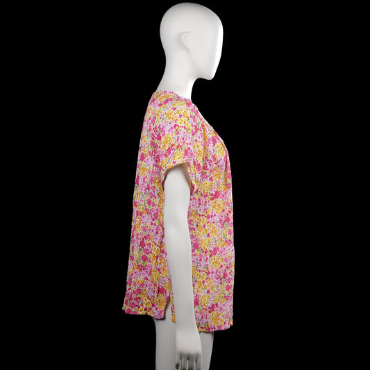 Blouse - Pink & Yellow - Size XXL