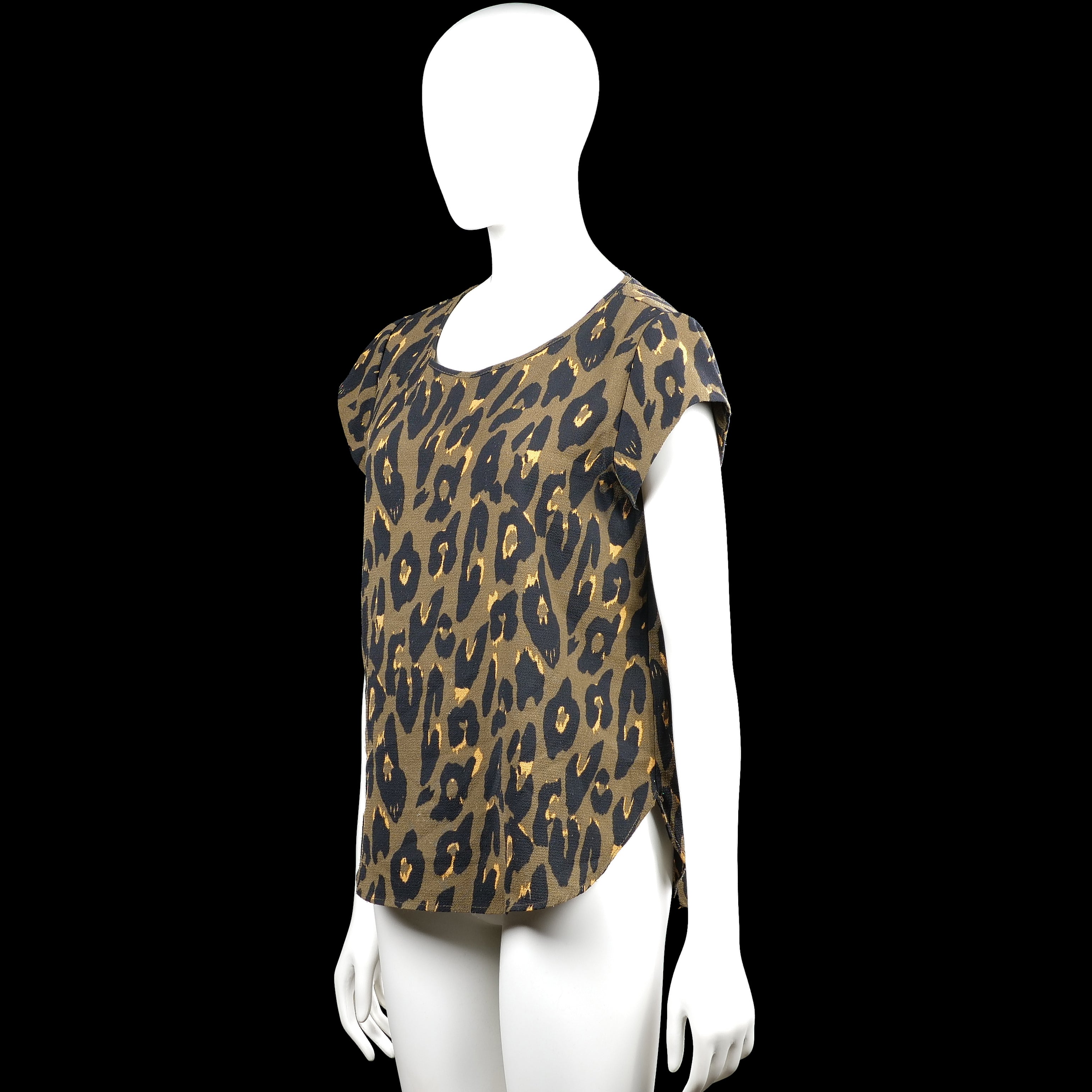 T-shirt - Olive & Black - Size 38